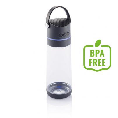 Butelka sportowa 650 ml Party 3 w 1, głośnik, lampka LED