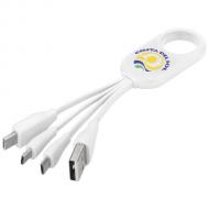 Kabel do ładowania z końcówką USB typu C 4w1 Troup