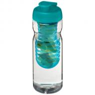 Bidon H2O Base® z wieczkiem na zacisk o pojemności 650 ml zmożliwością przyrządzania wody smakowej