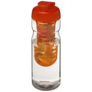 Bidon H2O Base® z wieczkiem na zacisk o pojemności 650 ml zmożliwością przyrządzania wody smakowej