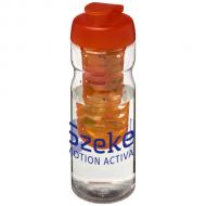 Bidon H2O Base® z wieczkiem na zacisk o pojemności 650 ml zmożliwością przyrządzania wody smakowej