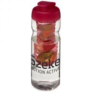 Bidon H2O Base® z wieczkiem na zacisk o pojemności 650 ml zmożliwością przyrządzania wody smakowej