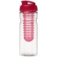 Bidon H2O Base® z wieczkiem na zacisk o pojemności 650 ml zmożliwością przyrządzania wody smakowej