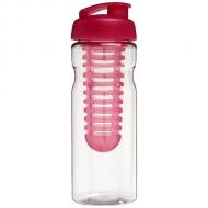 Bidon H2O Base® z wieczkiem na zacisk o pojemności 650 ml zmożliwością przyrządzania wody smakowej