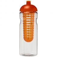 Bidon H2O Base® z wypukłym wieczkiem o pojemności 650 ml z możliwością przyrządzania wody smakowej