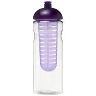 Bidon H2O Base® z wypukłym wieczkiem o pojemności 650 ml z możliwością przyrządzania wody smakowej