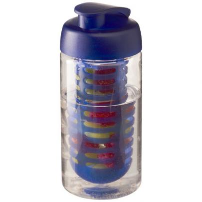Bidon H2O Bop® o pojemności 500 ml z wieczkiem zaciskowym zmożliwością przyrządzania wody smakowej