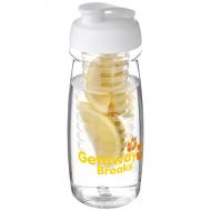 Bidon H2O Pulse® o pojemności 600 ml z wieczkiem zaciskowym zmożliwością przyrządzania wody smakowej