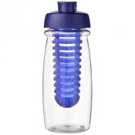 Bidon H2O Pulse® o pojemności 600 ml z wieczkiem zaciskowym zmożliwością przyrządzania wody smakowej