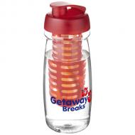 Bidon H2O Pulse® o pojemności 600 ml z wieczkiem zaciskowym zmożliwością przyrządzania wody smakowej