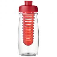 Bidon H2O Pulse® o pojemności 600 ml z wieczkiem zaciskowym zmożliwością przyrządzania wody smakowej