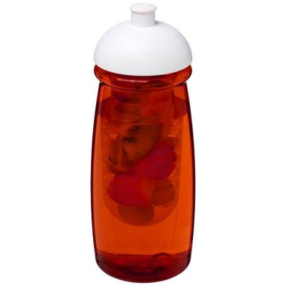 Bidon H2O Pulse® o pojemności 600 ml z wypukłym wieczkiem z możliwościąprzyrządzania wody smakowej