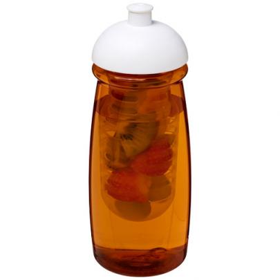 Bidon H2O Pulse® o pojemności 600 ml z wypukłym wieczkiem z możliwościąprzyrządzania wody smakowej