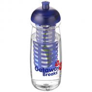 Bidon H2O Pulse® o pojemności 600 ml z wypukłym wieczkiem z możliwościąprzyrządzania wody smakowej