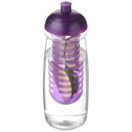 Bidon H2O Pulse® o pojemności 600 ml z wypukłym wieczkiem z możliwościąprzyrządzania wody smakowej