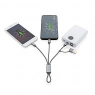 Pleciony kabel do ładowania 4 w 1