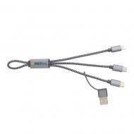 Pleciony kabel do ładowania 4 w 1