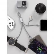 Pleciony kabel do ładowania 4 w 1