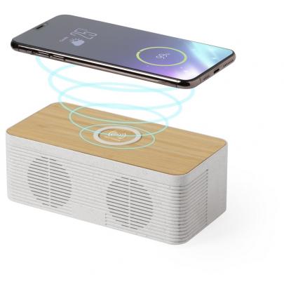 Głośnik bezprzewodowy 5W ze słomy pszenicznej, ładowarka bezprzewodowa 10W