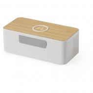 Głośnik bezprzewodowy 5W ze słomy pszenicznej, ładowarka bezprzewodowa 10W