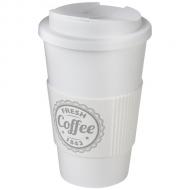 Americano® 350 ml tumbler with grip & spill-proof lid