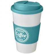 Americano® 350 ml tumbler with grip & spill-proof lid