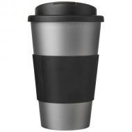 Americano® 350 ml tumbler with grip & spill-proof lid