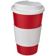 Americano® 350 ml tumbler with grip & spill-proof lid