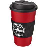 Americano® 350 ml tumbler with grip & spill-proof lid