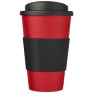 Americano® 350 ml tumbler with grip & spill-proof lid