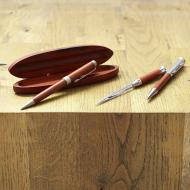 Zestaw piśmienny, długopis, pióro wieczne i nóż do otwierania listów