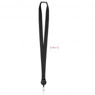 Czarna smycz Zip Lanyard