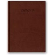 Kalendarz książkowy dzienny 2027 Brązowy