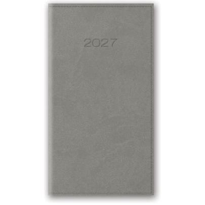 Kalendarz książkowy tygodniowy 2027 Szary