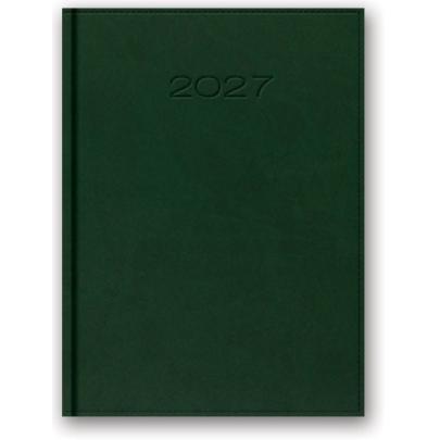 Kalendarz książkowy tygodniowy 2027 Zielony
