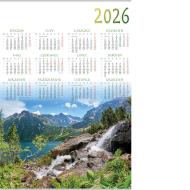 Kalendarz ścienny jednoplanszowy na 2026 rok