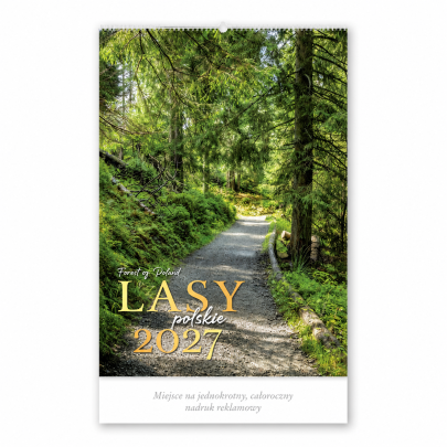 Kalendarz ścienny wieloplanszowy 2027 Lasy Polskie