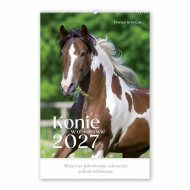 Kalendarz ścienny wieloplanszowy 2027 Konie w obiektywie