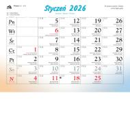 Kalendarz ścienny rodzinny 2026