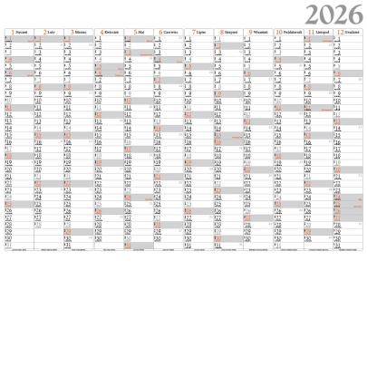 Kalendarz biurowy 2026