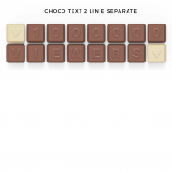 CHOCO TEXT 2 LINIE W KOPERCIE / 2 LINIE W KOPERCIE SEPARATE