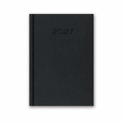 Kalendarz książkowy dzienny 2027 Grafit