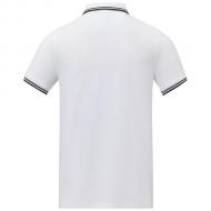 Męska koszulka polo Amarago z kontrastowymi paskami i krótkim rękawem