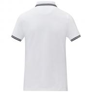 Damska koszulka polo Amarago z kontrastowymi paskami i krótkim rękawem