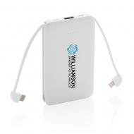 Power bank 5000 mAh, zintegrowany kabel 3 w 1