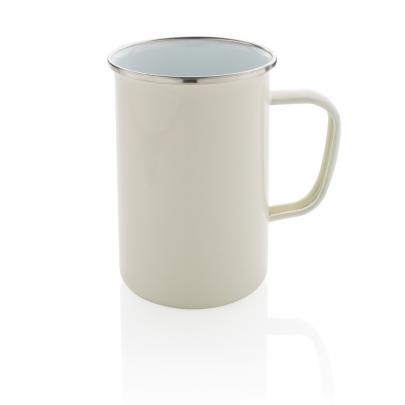 Emaliowany kubek XL 680 ml w stylu vintage