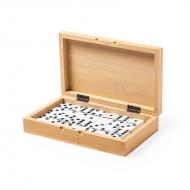 Gra domino w bambusowym pudełku