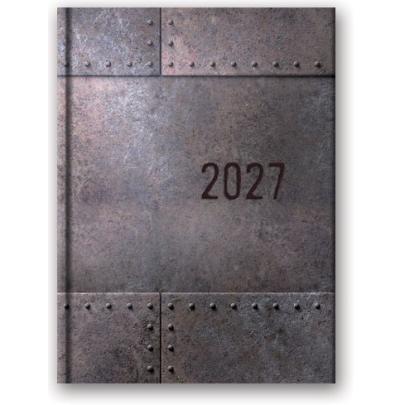 Kalendarz książkowy dzienny 2027 Blacha