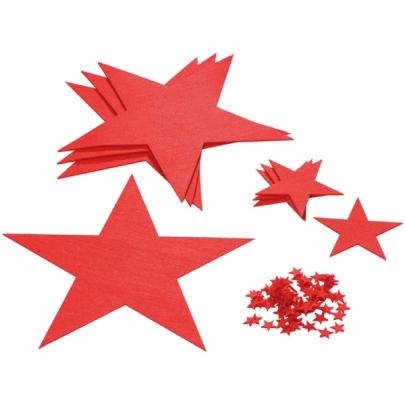 Zestaw  świątecznych gwiazdek filcowych KARLSTAD z logo firmy