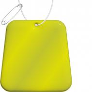 RFX™ reflective odblaskowa zawieszka z PVC, trapez